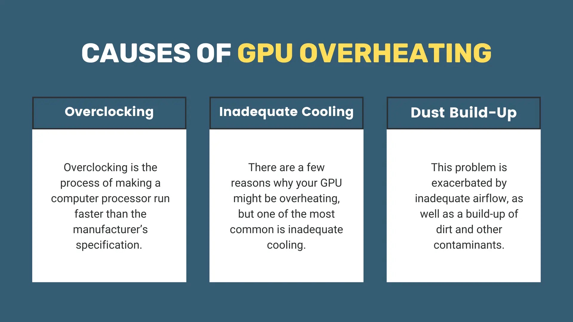 GPU Overheating For No Reason - 6 Quick Fixes - Den Of Laptop