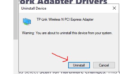 Uninstall & Reinstall Adapter 4